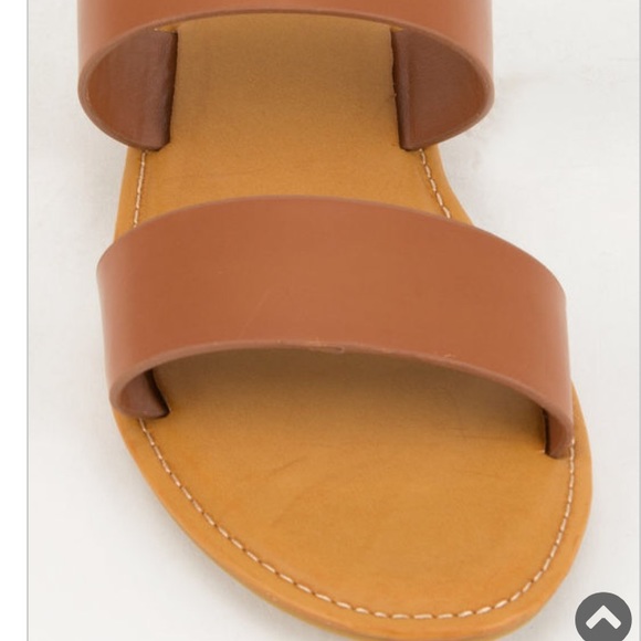 bamboo double strap sandals